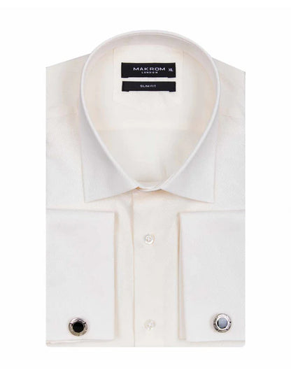 Off white french cuff dress shirts shop